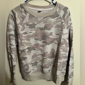 Old Navy Cream Camouflage Sweatshirt